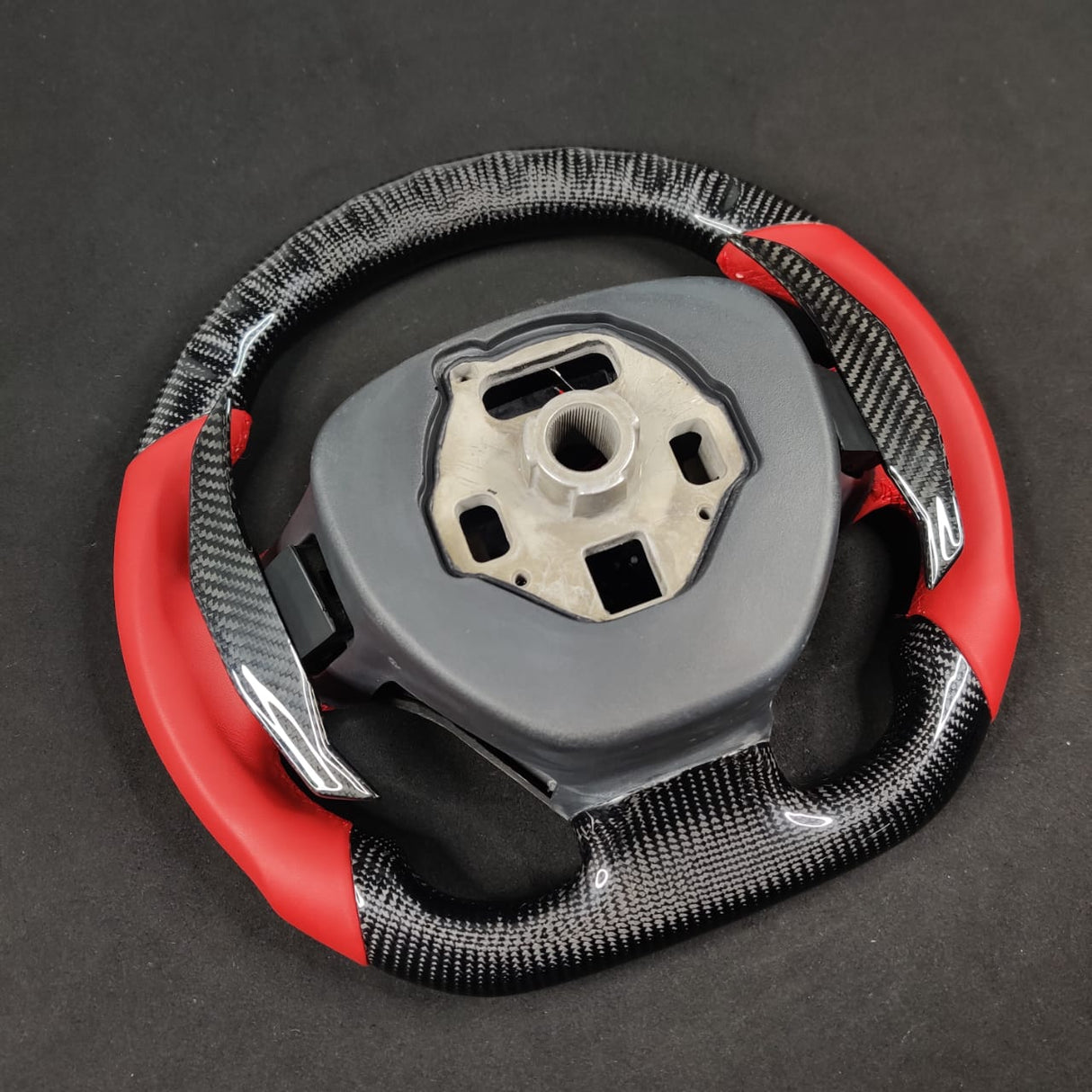 2014-2019 C7 Corvette Carbon Fiber Steering Wheel w/ LED RPM Display - AutoLEDTech.com