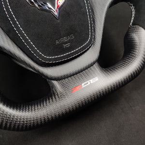2014-2019 C7 Corvette Carbon Fiber Steering Wheel w/ LED RPM Display - AutoLEDTech.com