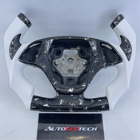 2014-2019 C7 Corvette Carbon Fiber Steering Wheel w/ LED RPM Display - AutoLEDTech.com