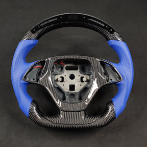 2014-2019 C7 Corvette Carbon Fiber Steering Wheel w/ LED RPM Display - AutoLEDTech.com