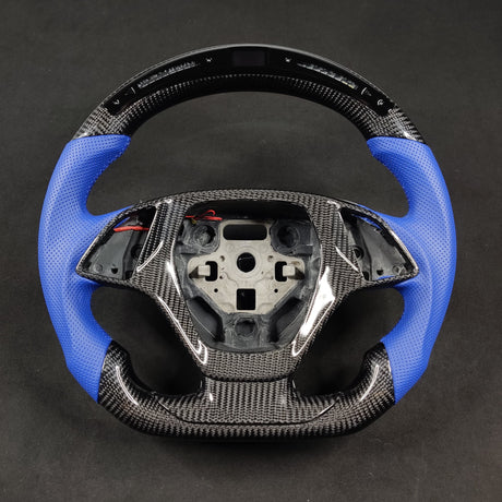 2014-2019 C7 Corvette Carbon Fiber Steering Wheel w/ LED RPM Display - AutoLEDTech.com
