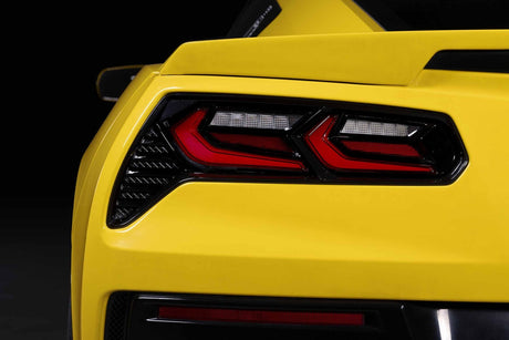 2014-2019 C7 Corvette Red Smoked XB LED Tail Lights Assemblies - AutoLEDTech.com
