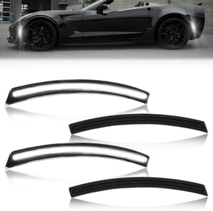 2014-2019 Chevrolet C7 Corvette Clear or Smoked LED Sidemarkers Rear Bumper Lights - AutoLEDTech.com