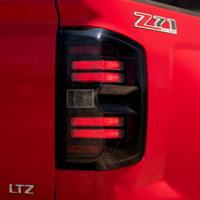 2014-2019 Chevrolet Silverado Red or Smoked LED Tail Lights - Fits all models - AutoLEDTech.com