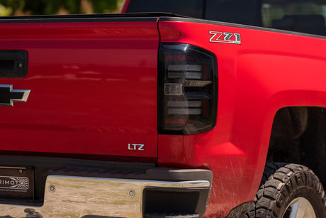 2014-2019 Chevrolet Silverado Red or Smoked LED Tail Lights - Fits all models - AutoLEDTech.com