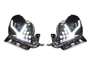 2014-2019 Chevrolet C7 Corvette LED DRL Projector Headlights - Aventador Style LED headlight kit AutoLEDTech Oracle Lighting Trendz Flow Series RGBHaloKits OneUpLighting Morimoto