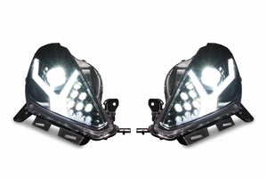 2014-2019 Chevrolet C7 Corvette LED DRL Projector Headlights - Aventador Style LED headlight kit AutoLEDTech Oracle Lighting Trendz Flow Series RGBHaloKits OneUpLighting Morimoto