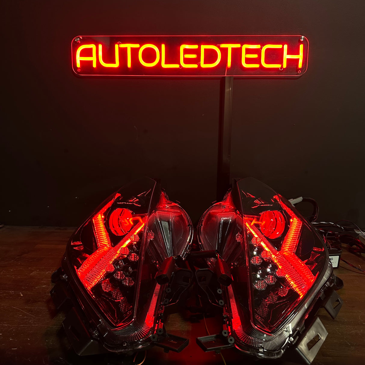 2014-2019 Chevy C7 Corvette RGBW Flow Series LED DRL XB LED Headlights - AutoLEDTech.com