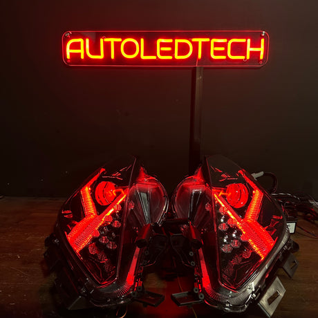 2014-2019 Chevy C7 Corvette RGBW Flow Series LED DRL XB LED Headlights - AutoLEDTech.com