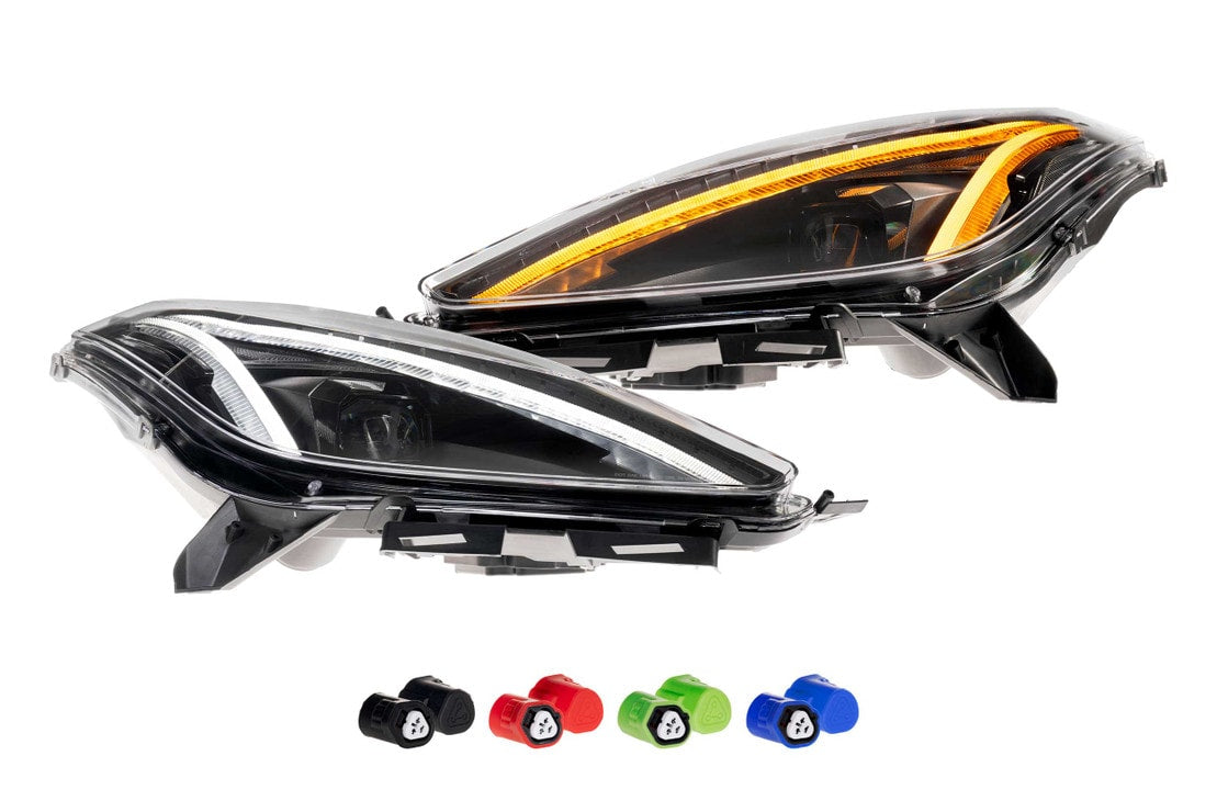2014-2019 Chevy Corvette FACELIFT LED DRL Projector Headlights - C8 Design - AutoLEDTech.com