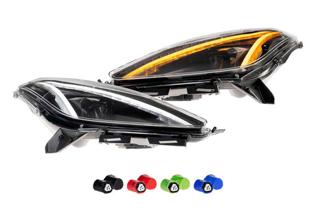 2014-2019 Chevy Corvette FACELIFT LED DRL Projector Headlights - C8 Design - AutoLEDTech.com