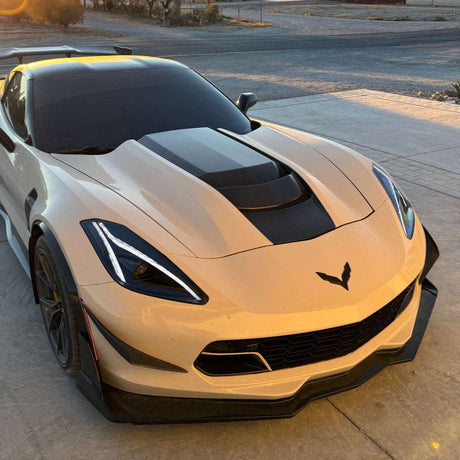 2014-2019 Chevy Corvette FACELIFT LED DRL Projector Headlights - C8 Design - AutoLEDTech.com