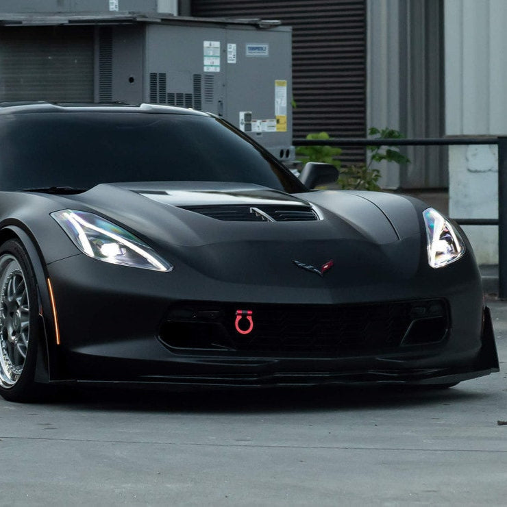 2014-2019 Chevy Corvette FACELIFT LED DRL Projector Headlights - C8 Design - AutoLEDTech.com