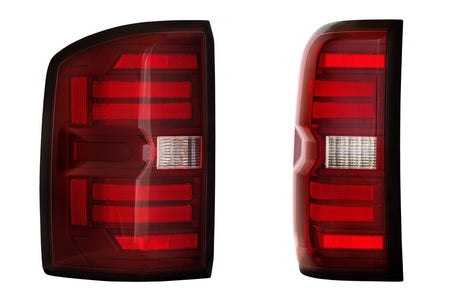 2014-2019 GMC Sierra 1500 2500 Red Smoked LED Tail Lights - Fits all models - AutoLEDTech.com