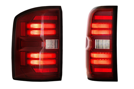 2014-2019 GMC Sierra 1500 2500 Red Smoked LED Tail Lights - Fits all models - AutoLEDTech.com