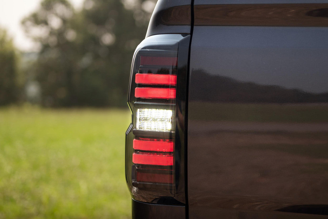 2014-2019 GMC Sierra 1500 2500 Red Smoked LED Tail Lights - Fits all models - AutoLEDTech.com