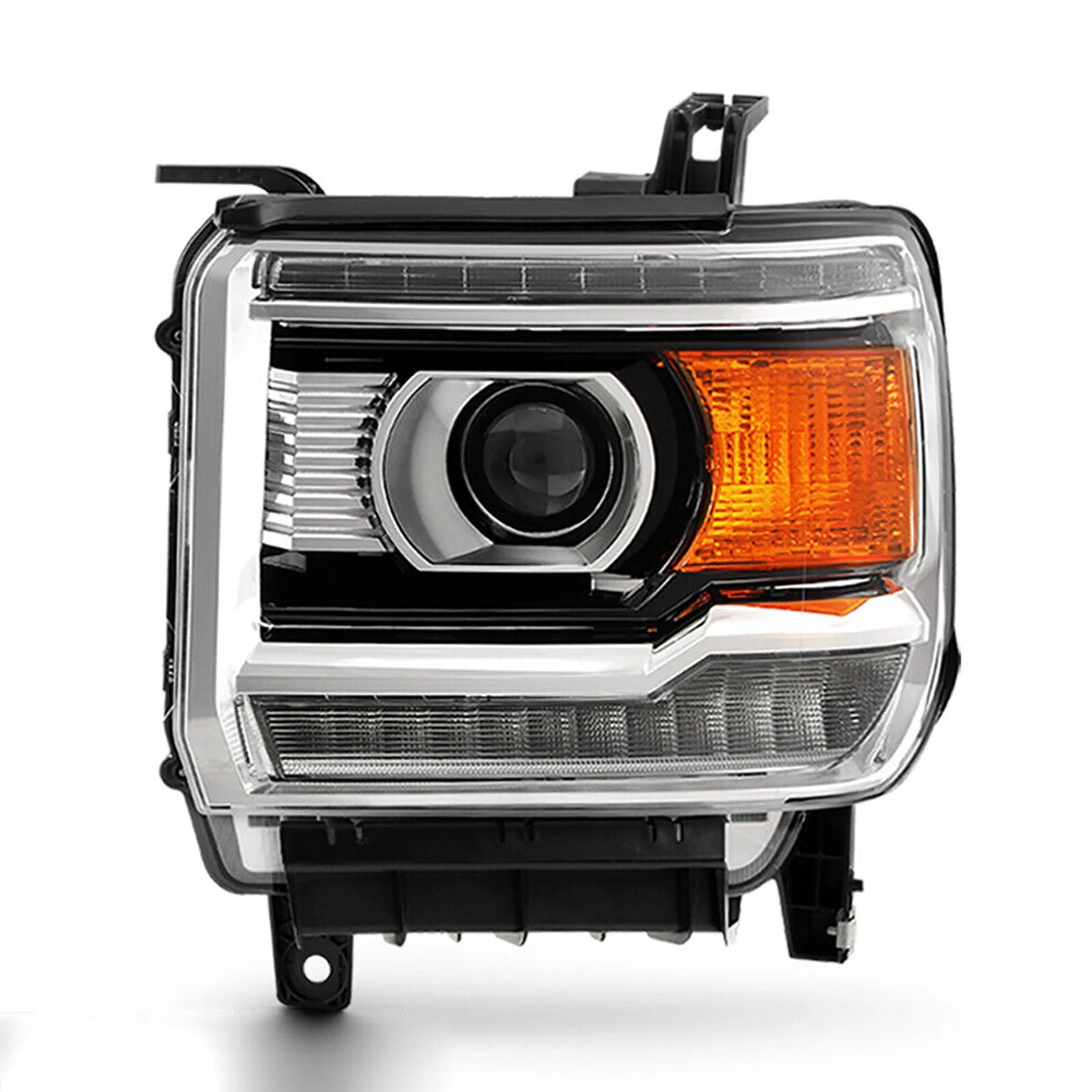 2014-2019 GMC Sierra HD RGBW Flow Series LED DRL Headlights - AutoLEDTech.com