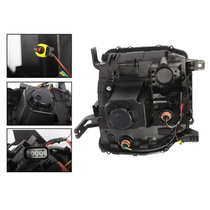 2014-2019 GMC Sierra HD RGBW Flow Series LED DRL Headlights - AutoLEDTech.com