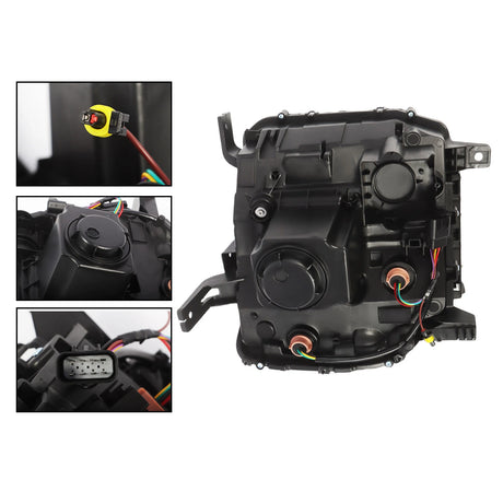 2014-2019 GMC Sierra HD RGBW Flow Series LED DRL Headlights - AutoLEDTech.com
