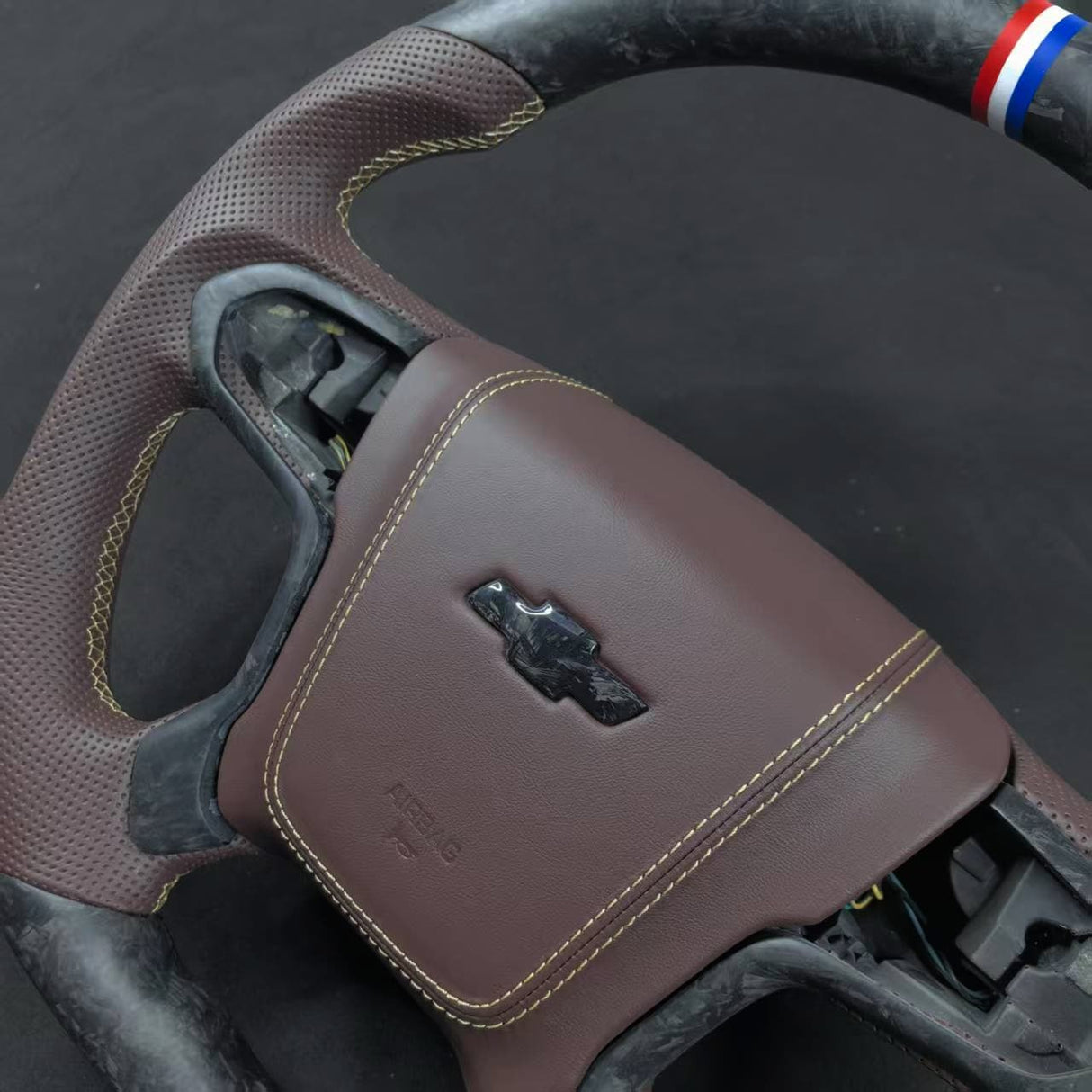 2014-2020 GMC Sierra Yukon Custom Carbon Fiber Steering Wheel - AutoLEDTech.com
