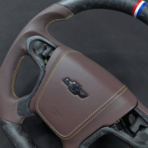 2014-2020 GMC Sierra Yukon Custom Carbon Fiber Steering Wheel - AutoLEDTech.com