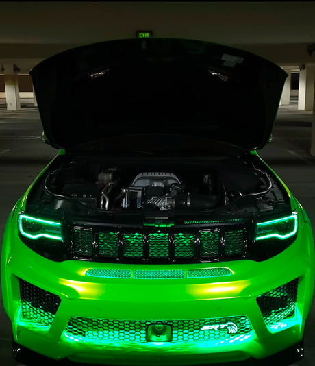 2014-2022 Jeep Grand Cherokee WK2 RGBW Flow Series LED DRL Boards - AutoLEDTech.com