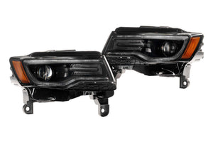 2014-2022 Jeep Grand Cherokee XB LED DRL Projector Headlights - AutoLEDTech.com