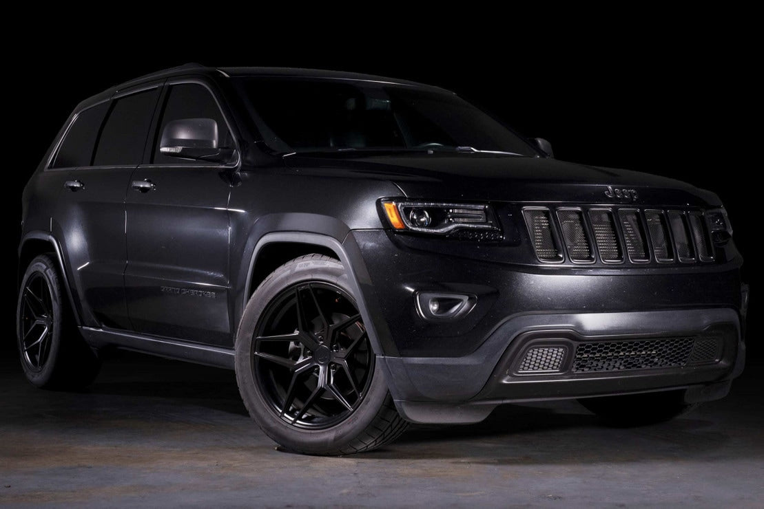 2014-2022 Jeep Grand Cherokee XB LED DRL Projector Headlights - AutoLEDTech.com