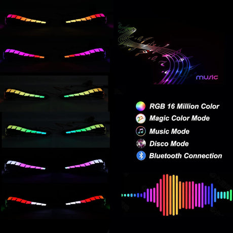 2014-2024 Infiniti Q50 Flow Series RGB LED Bumper Lights - AutoLEDTech.com