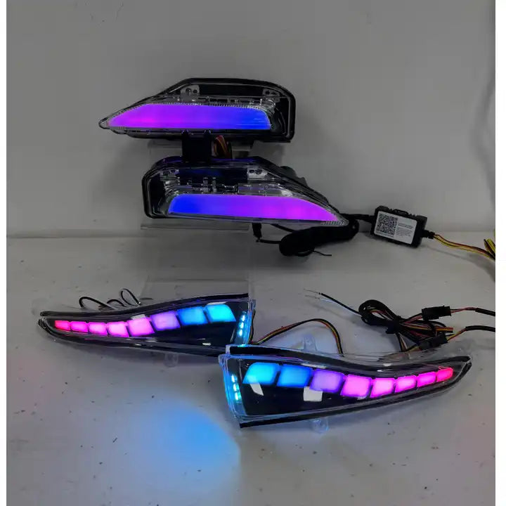 2014-2024 Infiniti Q50 Flow Series RGB LED Bumper Lights - AutoLEDTech.com