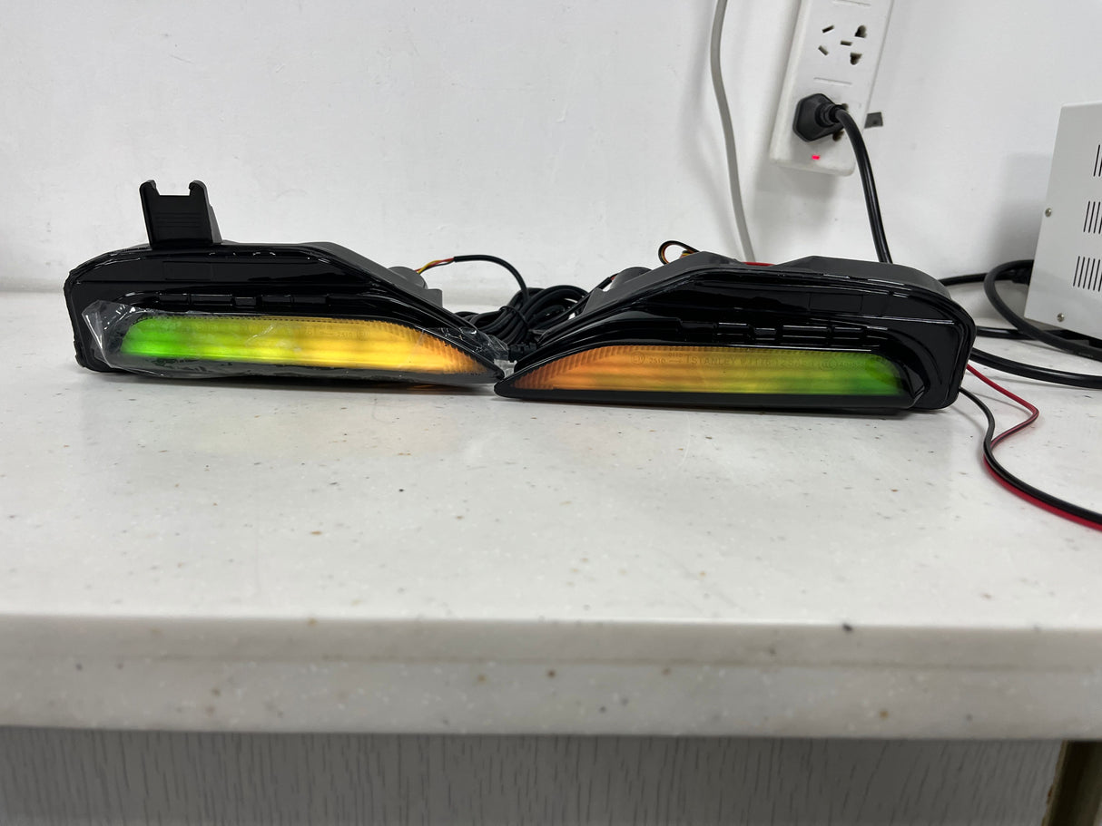 2014-2024 Infiniti Q50 Flow Series RGB LED Bumper Lights - AutoLEDTech.com