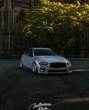 2014-2023 Infiniti Q50 Q70 RGBW Color-Chasing LED DRL Boards LED headlight kit AutoLEDTech Oracle Lighting Trendz Flow Series RGBHaloKits OneUpLighting Morimoto
