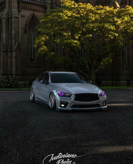 2014-2023 Infiniti Q50 Q70 RGBW Color-Chasing LED DRL Boards LED headlight kit AutoLEDTech Oracle Lighting Trendz Flow Series RGBHaloKits OneUpLighting Morimoto