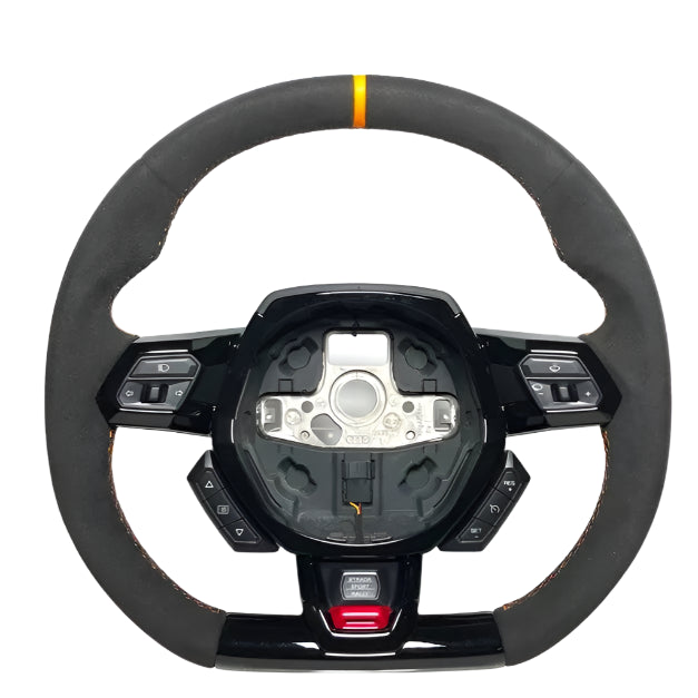 2014-2024 Lamborghini Huracan Custom Carbon Fiber Steering Wheel - AutoLEDTech.com