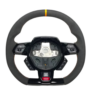 2014-2024 Lamborghini Huracan Custom Carbon Fiber Steering Wheel - AutoLEDTech.com