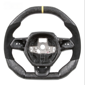 2014-2024 Lamborghini Huracan Custom Carbon Fiber Steering Wheel - AutoLEDTech.com