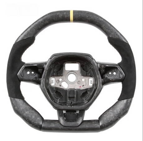 2014-2024 Lamborghini Huracan Custom Carbon Fiber Steering Wheel - AutoLEDTech.com