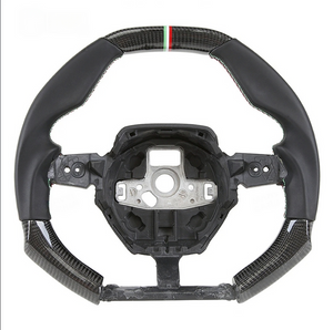 2014-2024 Lamborghini Huracan Custom Carbon Fiber Steering Wheel - AutoLEDTech.com