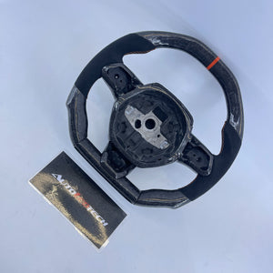 2014-2024 Lamborghini Huracan Custom Carbon Fiber Steering Wheel - AutoLEDTech.com