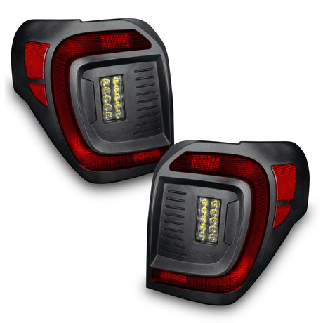 2014-2024 Toyota 4Runner Red Smoked LED Flush Mount Tail Lights - AutoLEDTech.com