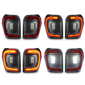 2014-2024 Toyota 4Runner Red Smoked LED Flush Mount Tail Lights - AutoLEDTech.com