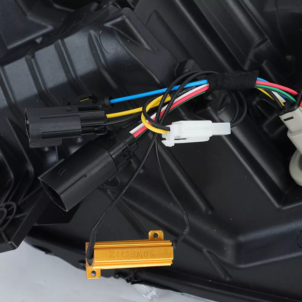 2014-2026+ Dodge Durango RGBW Flow Series LED DRL Prebuilt Headlights - AutoLEDTech.com