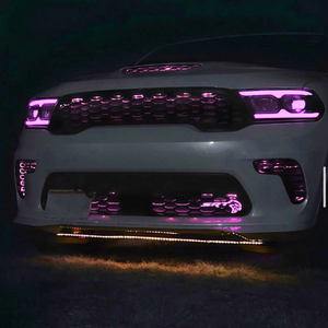 2014-2026+ Dodge Durango RGBW Flow Series LED DRL Prebuilt Headlights - AutoLEDTech.com