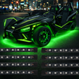 2014-2026+ Polaris Slingshot RGBW Flow Series LED Underbody Grill Lights 8-Piece - AutoLEDTech.com