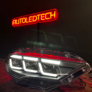 2015-2017 Ford Mustang S650 Style LED DRL Headlights - AutoLEDTech.com