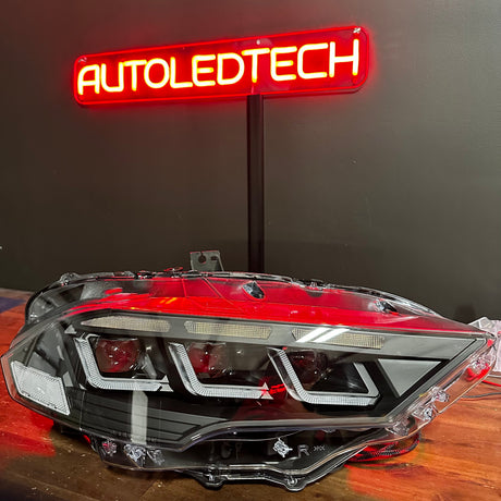 2015-2017 Ford Mustang S650 Style LED DRL Headlights - AutoLEDTech.com