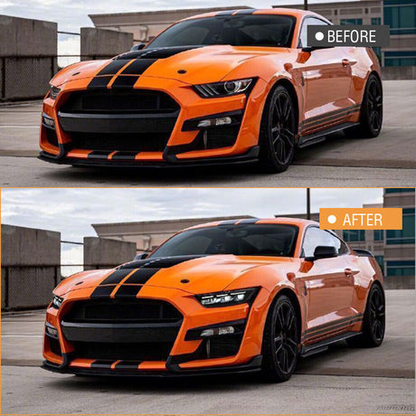 2015-2017 Ford Mustang S650 Style LED DRL Headlights - AutoLEDTech.com
