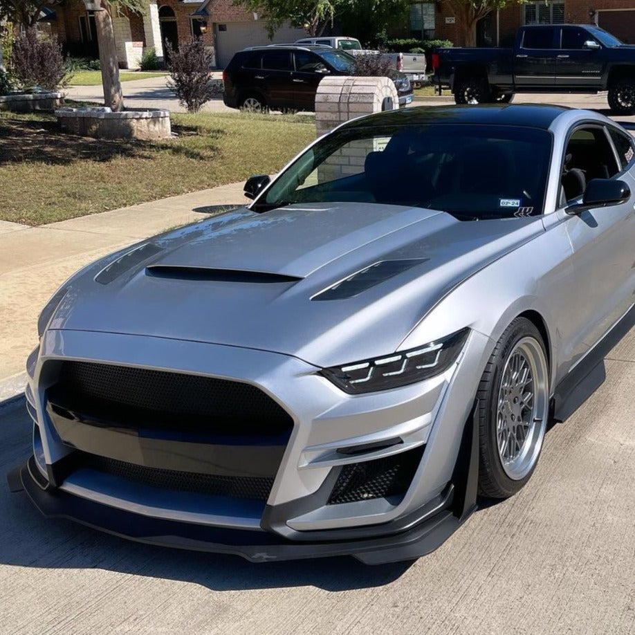 2015-2017 Ford Mustang S650 Style LED DRL Headlights - AutoLEDTech.com