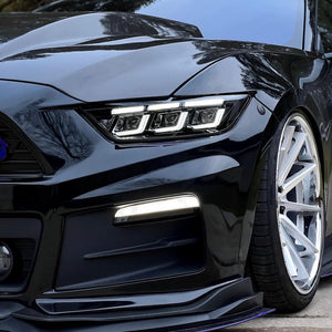 2015-2017 Ford Mustang S650 Style LED DRL Headlights - AutoLEDTech.com
