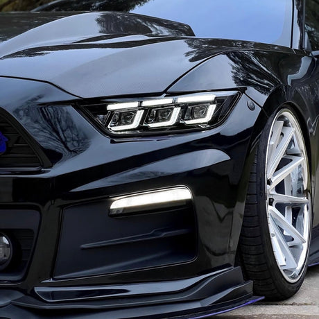 2015-2017 Ford Mustang S650 Style LED DRL Headlights - AutoLEDTech.com